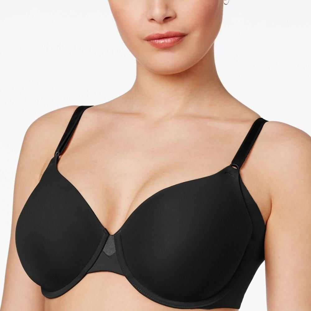 NWT Olga Black Underwire No Side Effects Bra #GB0561A size 38C